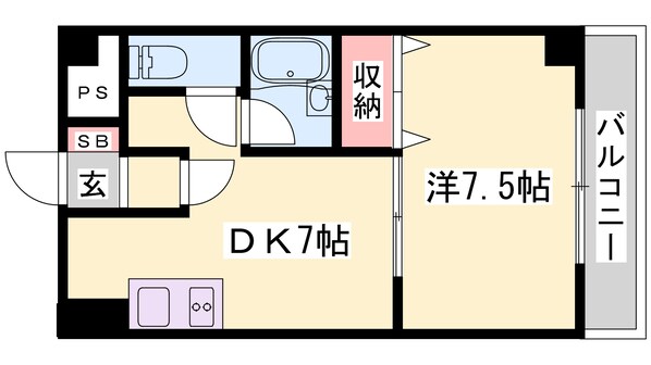 アルコ・ラ・カーサ佃町の物件間取画像